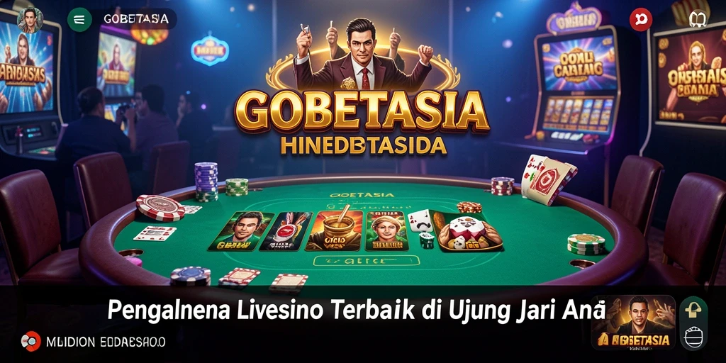 Screenshot gameplay Live Casino GOBETASIA menampilkan dealer profesional dan suasana kasino yang nyata.