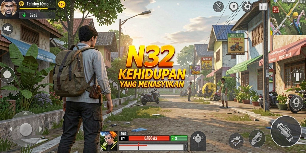 Tampilan gameplay N32 yang menarik dan interaktif.
