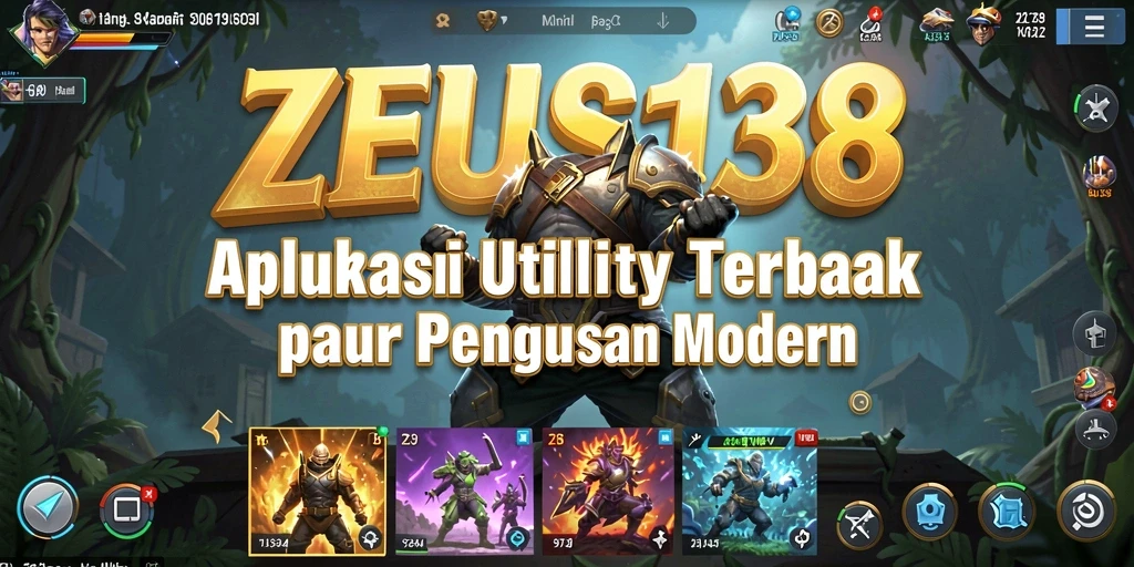 Tampilan utama ZEUS138 dengan antarmuka pengguna yang intuitif.